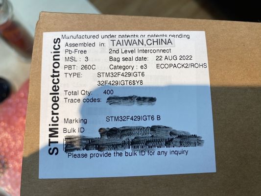 Качество  STM32F429IGT6  LQFP176  SMDIntegrated Circuits MCU Controller Microcontrol фабрика
