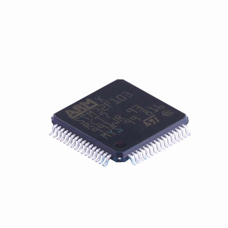 Обломок IC STM32F103RCT7 интегральной схемаы распределения компонентов STM32F103RCT7 LQFP-64 новый первоначальный испытанный