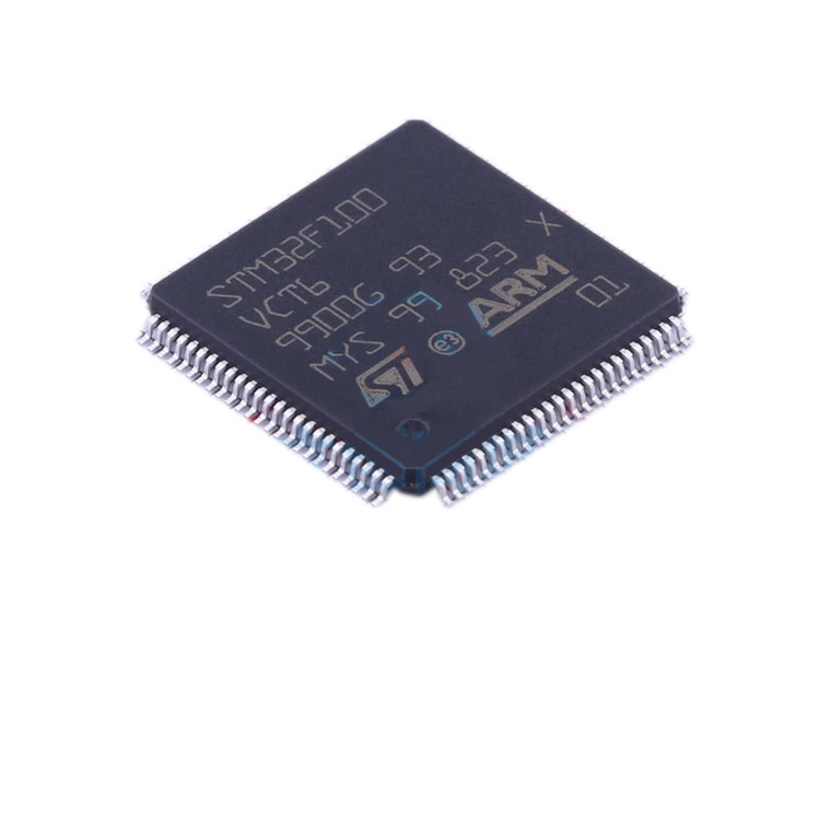 Обломок IC STM32F100VCT6 интегральной схемаы распределения электронных блоков STM32F100VCT6 LQFP64 новый первоначальный испытанный