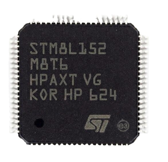 В обломок STM8L152M8T6 ic интегральных схема ВСПЫШКИ 80LQFP IC MCU 8BIT 64KB микроконтроллеров и процессоров запаса