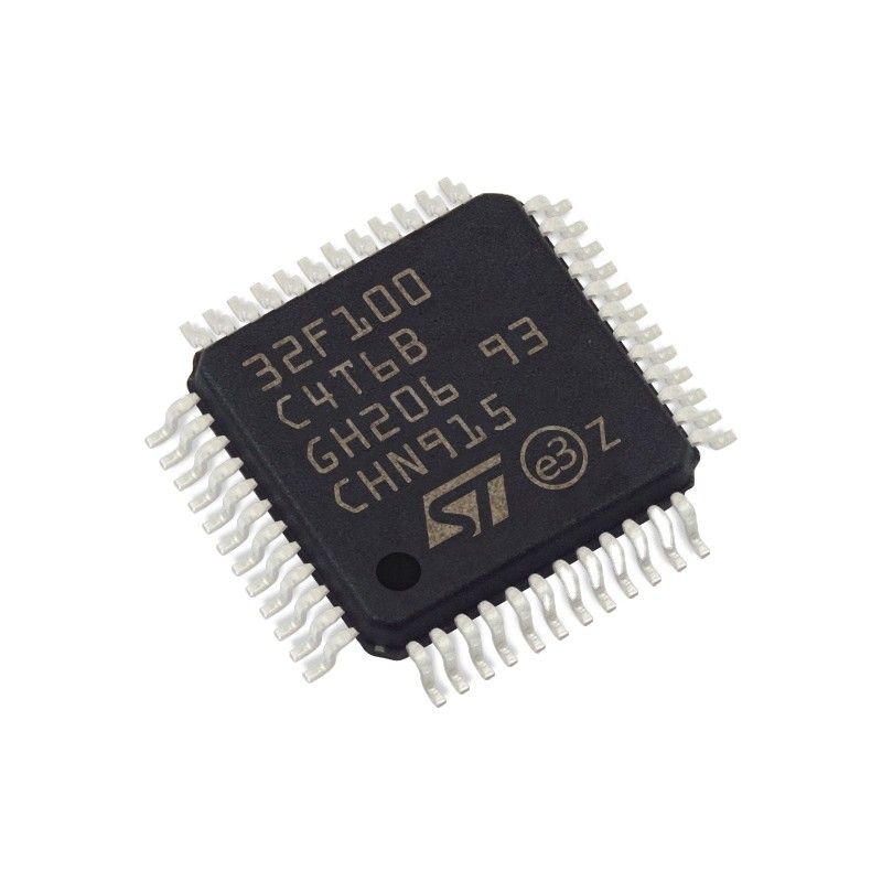 В обломоке STM32F100C4T6B ic интегральных схема ВСПЫШКИ 48LQFP IC MCU 32BIT 16KB микроконтроллеров запаса