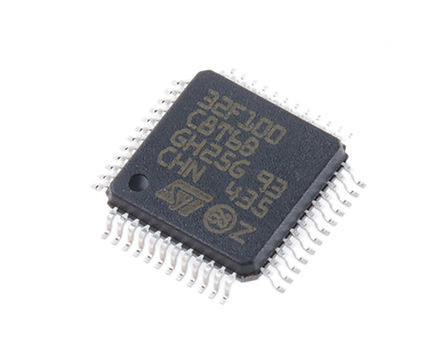 В интегральных схемаах STM32F100C8T6B электронного блока ВСПЫШКИ 48LQFP IC MCU 32BIT 64KB микроконтроллеров запаса