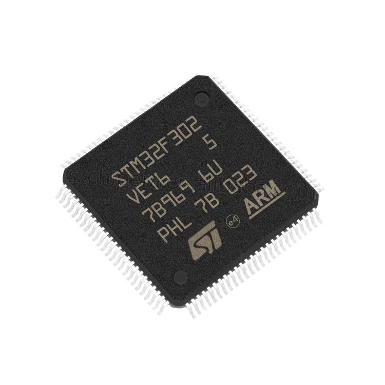 В подносе STM32F302VET6 коркы M4 RISC 512KB внезапном 2.5V/3.3V 100-Pin LQFP РУКИ микроконтроллера MCU запаса трицатидвухразрядном