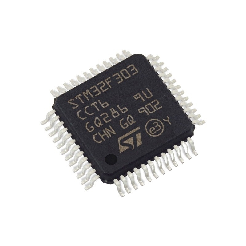 В интегральных схемаах STM32F303CCT6 электронного блока ВСПЫШКИ 48LQFP IC MCU 32BIT 256KB микроконтроллеров запаса