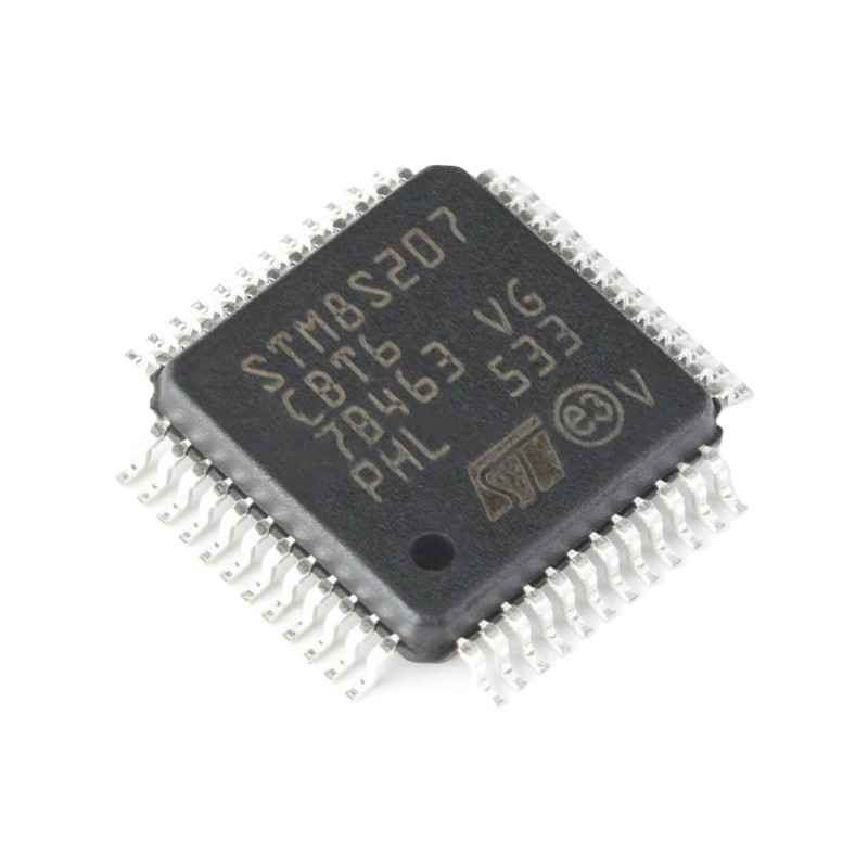 В интегральных схемаах STM8S207CBT6 электронного блока ВСПЫШКИ 48LQFP IC MCU 8BIT 128KB микроконтроллеров запаса