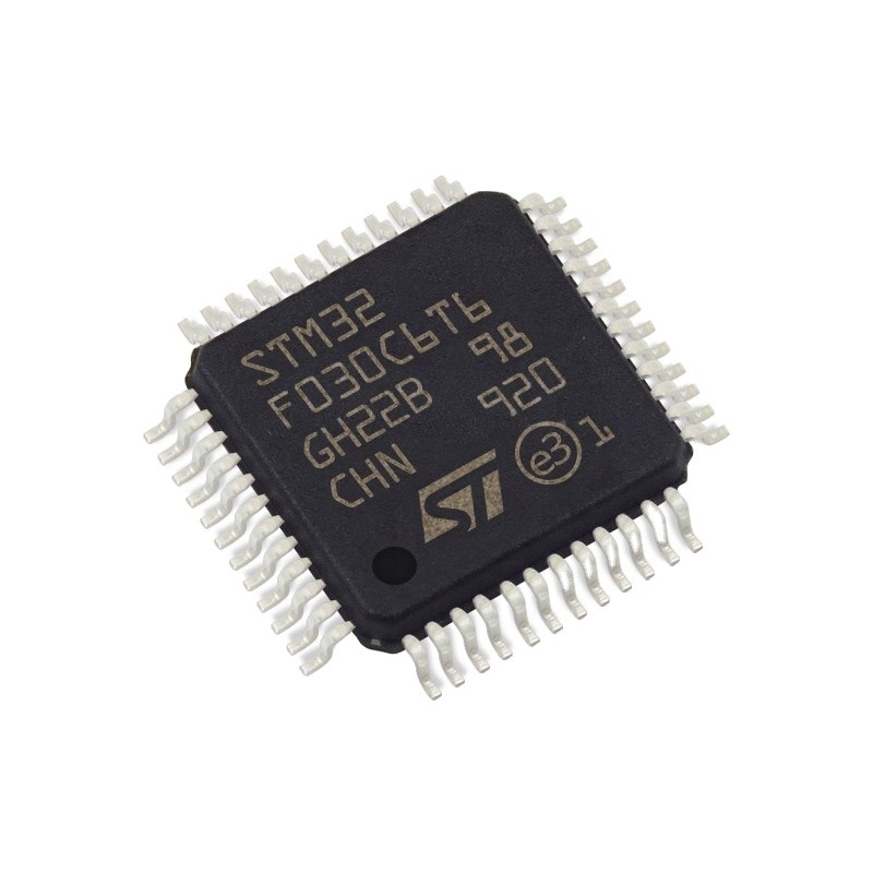 В интегральных схемаах componants ВСПЫШКИ 48LQFP IC MCU 32BIT 32KB микроконтроллеров запаса электронных BGA откалывает STM32F030C6T6